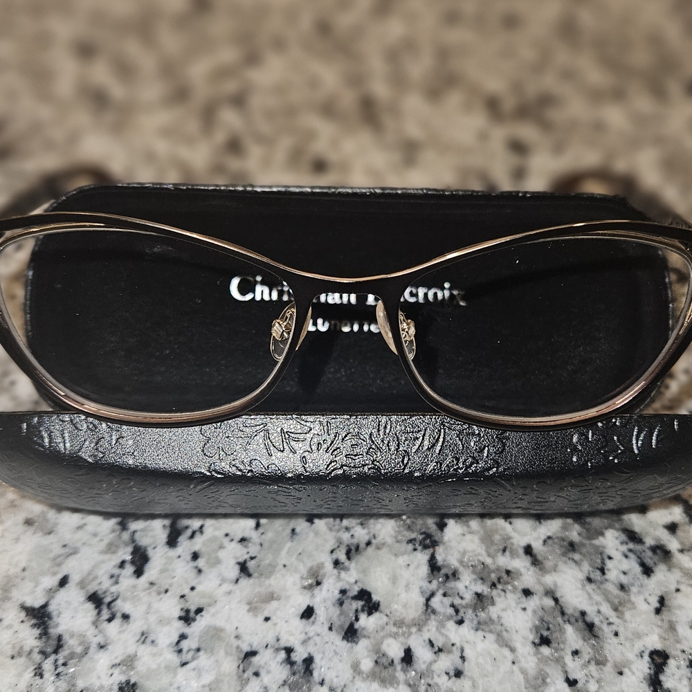 Christian Lacroix Black Eyeglasses